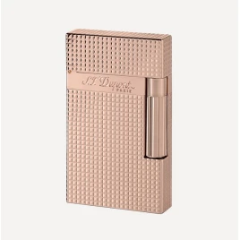 S.T. Dupont Ligne 2 Pink Gold Cote d’Azur káró mintás rózsaarany szivaröngyújtó