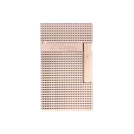 S.T. Dupont Ligne 2 Pink Gold Cote d’Azur káró mintás rózsaarany szivaröngyújtó
