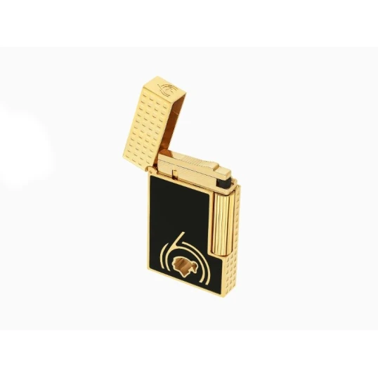 S.T. Dupont Ligne 2 Cohiba 60th Anniversary fekete és arany színű dupla lángos szivaröngyújtó