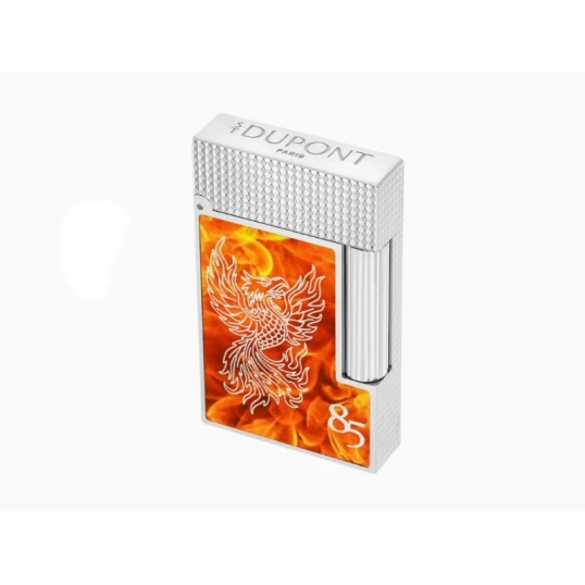 S.T. Dupont Ligne 2 85th Anniversary Phoenix limitált kiadású, palládiumbevonatos szivaröngyújtó – természetes lakkozással - 0303 - S.T Dupont Limitált termékek