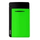 S.T. Dupont MiniJet Fluo Green szúrólánggal égő szivaröngyújtó - matt fekete és élénk zöld színű