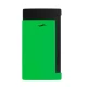 S.T. Dupont Slim 7 Fluo green, élénk zöld és matt fekete színű szivar öngyújtó erős szúró lánggal