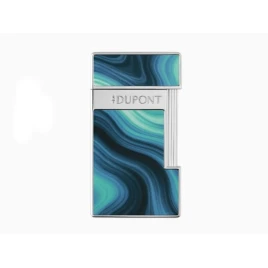 S.T. Dupont Slimmy Géode Blue kék lakkozott, króm színű szúrólángos szivaröngyújtó