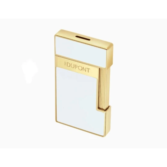 S.T. Dupont Slimmy White Lacquer szúrólángos szivaröngyújtó