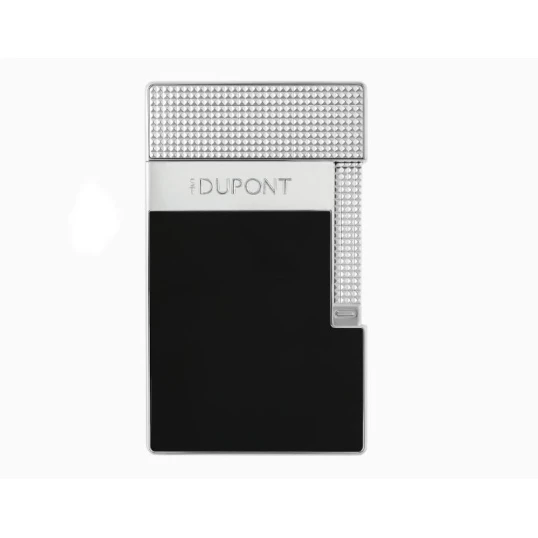 S.T. Dupont Ligne 2 asztali szúrólángos öngyújtó – fekete lakk és krómozott kivitelben
