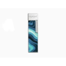 S.T. Dupont Twiggy Géode Blue kék lakkozott, króm színű szúrólángos szivaröngyújtó