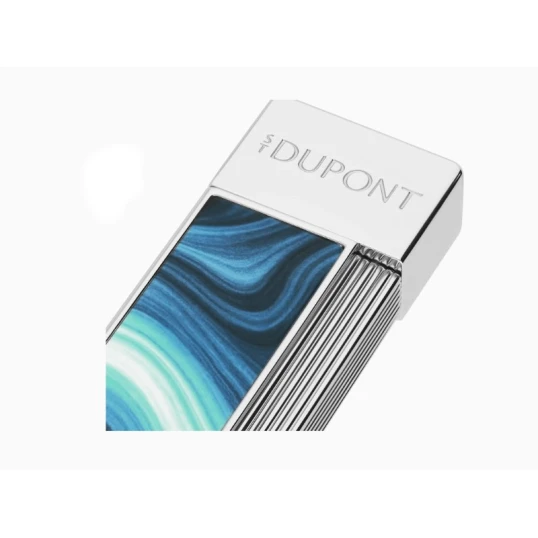 S.T. Dupont Twiggy Géode Blue kék lakkozott, króm színű szúrólángos szivaröngyújtó