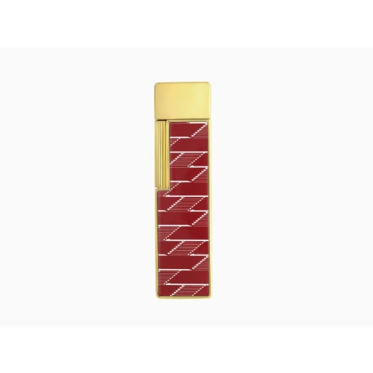 S.T. Dupont Twiggy Burgundy Monogram 1872 szivaröngyújtó arany színű - Vörös és arany színű