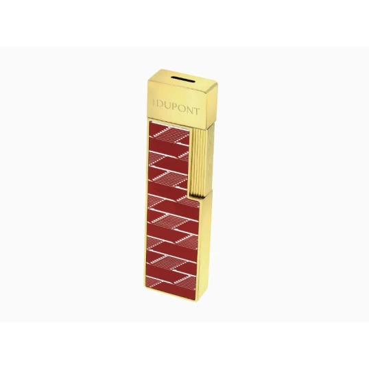 S.T. Dupont Twiggy Burgundy Monogram 1872 szivaröngyújtó arany színű - Vörös és arany színű
