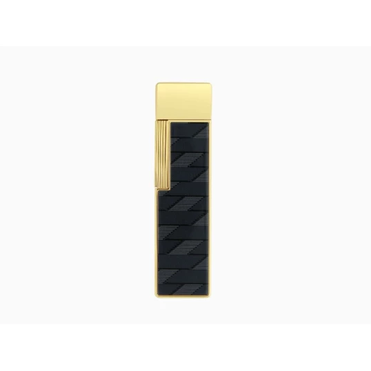 S.T. Dupont Twiggy Monogram 1872 Black szivaröngyújtó arany színű - Fekete és arany színű
