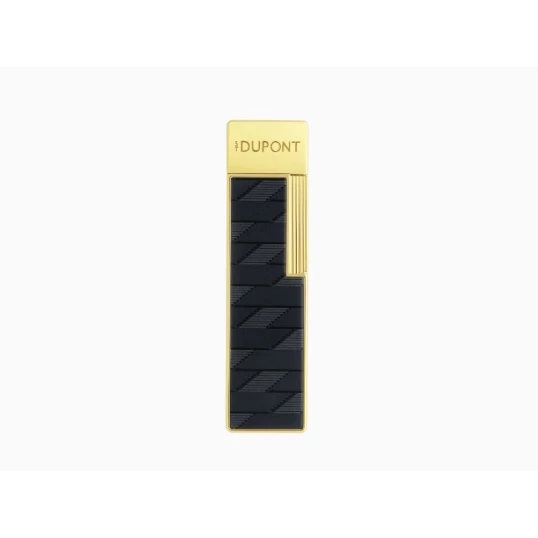 S.T. Dupont Twiggy Monogram 1872 Black szivaröngyújtó arany színű - Fekete és arany színű