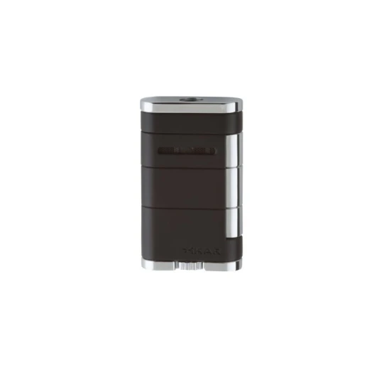 Xikar Allume Tuxedo Black szivar öngyújtó 1-es szúró lánggal fekete/króm - Xikar Allume szivar öngyújtók - Single Lighter