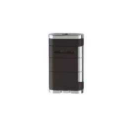 Xikar Allume Tuxedo Black szivar öngyújtó 1-es szúró lánggal fekete/króm