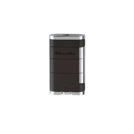 Xikar Allume Tuxedo Black szivar öngyújtó 1-es szúró lánggal fekete/króm