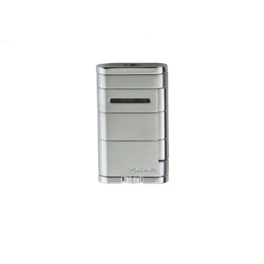 Xikar Allume Steel Silver szivar öngyújtó 1-es szúró lánggal - ezüst - Xikar Allume szivar öngyújtók - Single Lighter