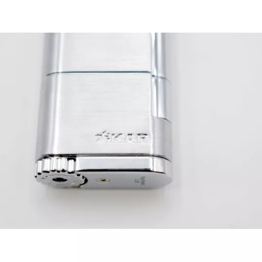 Xikar Allume Steel Silver szivar öngyújtó 1-es szúró lánggal - ezüst