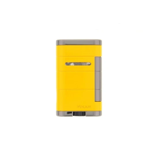 Xikar Allume Double - Electric Yellow szivar öngyújtó 2-es szúró lánggal - sárga - Xikar Allume szivar öngyújtók - Double Lighter