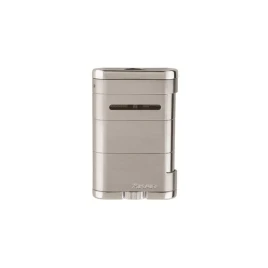 Xikar Allume Tabletop Silver, asztali szivargyújtó 3-as szúrólánggal - Ezüst szinű