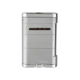 Xikar Allume Tabletop Silver, asztali szivargyújtó 3-as szúrólánggal - Ezüst szinű