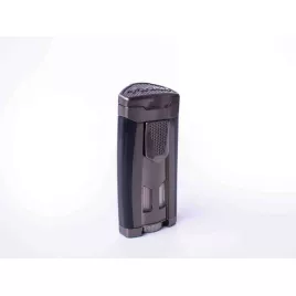 Xikar HP3 Dark Silver szivar öngyújtó 3-as szúró lánggal nagy méretű szivarokhoz - sötét szürke