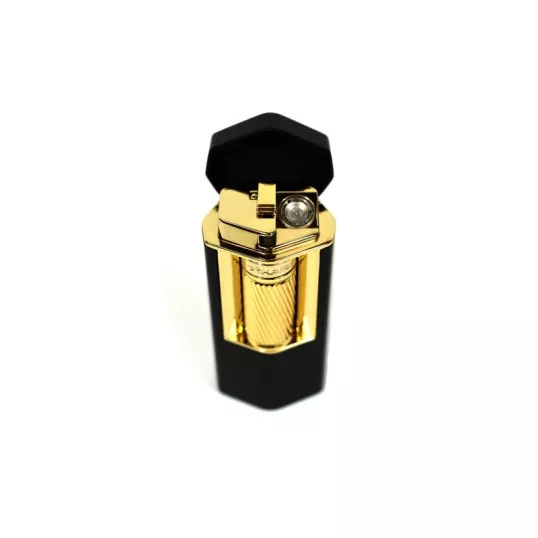 Xikar Meridian Black - Gold Soft Flame szivaros öngyújtó nagy méretű szivarokhoz is - fekete és arany