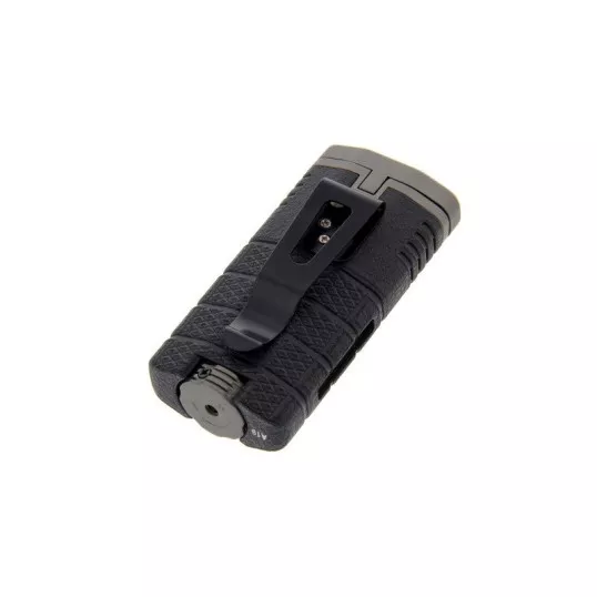 Xikar Tactical Triple Black and Gunmetal, 3-as szúrólángos szivaröngyújtó övcsipesszel