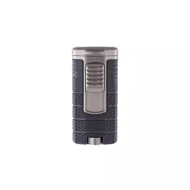 Xikar Tactical Triple Black and Gunmetal, 3-as szúrólángos szivaröngyújtó övcsipesszel