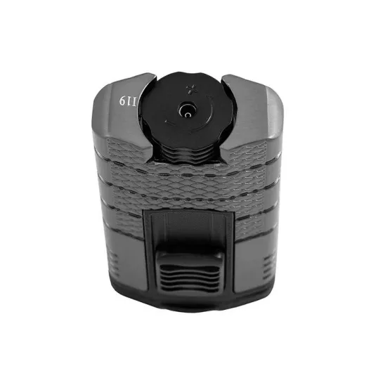 Xikar Tactical Triple Gunmetal, 3-as szúrólángos szivaröngyújtó övcsipesszel - sötét szürke - Xikar Tactical Triple-Jet