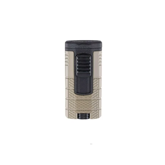 Xikar Tactical Triple Tan and Black 3-as szúrólángos szivaröngyújtó övcsipesszel - zöldes szürke - Xikar Tactical Triple-Jet