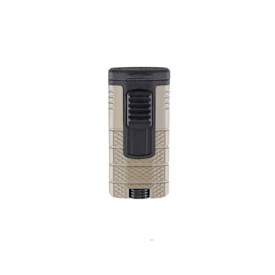 Xikar Tactical Triple Tan and Black 3-as szúrólángos szivaröngyújtó övcsipesszel - zöldes szürke