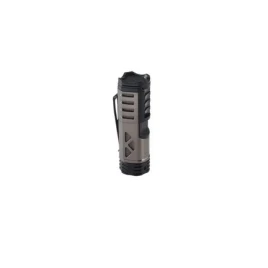 XIKAR Tactical 1 Gunmetal/Black szúrólángos szivaröngyújtó övcsipesszel - szürke/fekete