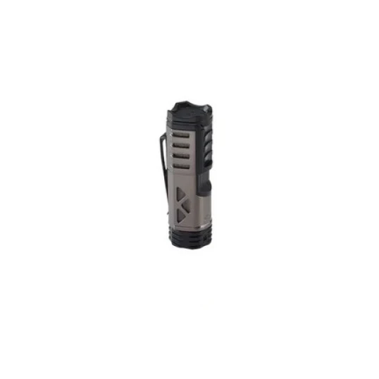 XIKAR Tactical 1 Gunmetal/Black szúrólángos szivaröngyújtó övcsipesszel - szürke/fekete - Xikar Tactical