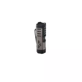 XIKAR Tactical 1 Gunmetal/Black szúrólángos szivaröngyújtó övcsipesszel - szürke/fekete