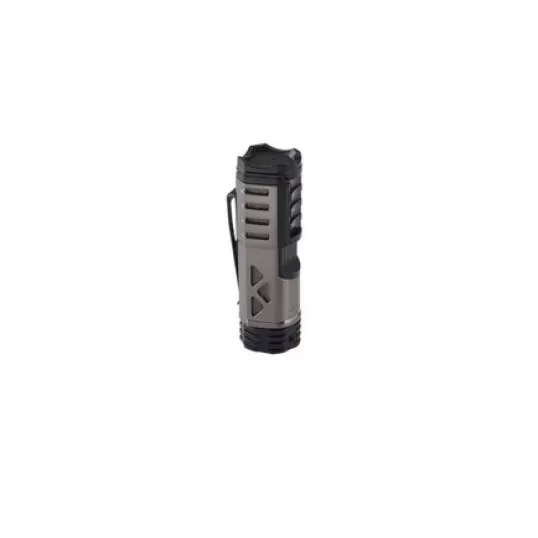 XIKAR Tactical 1 Gunmetal/Black szúrólángos szivaröngyújtó övcsipesszel - szürke/fekete
