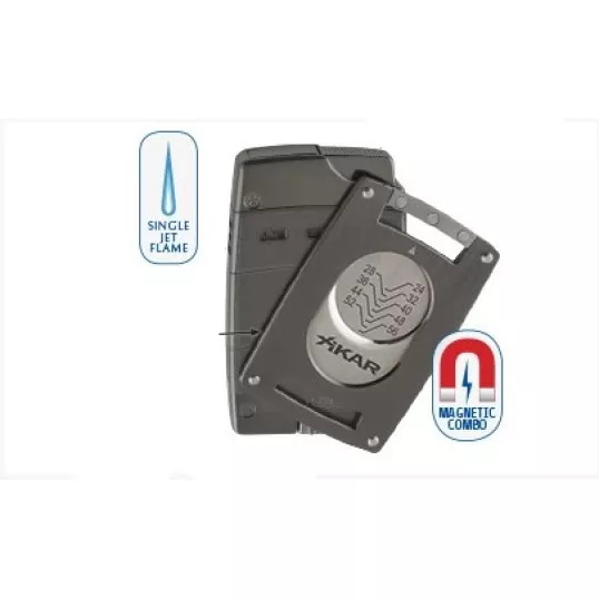 Xikar Ultra Slim Silver szivarvágó ezüst színű - nagy méretű szivarokhoz is!