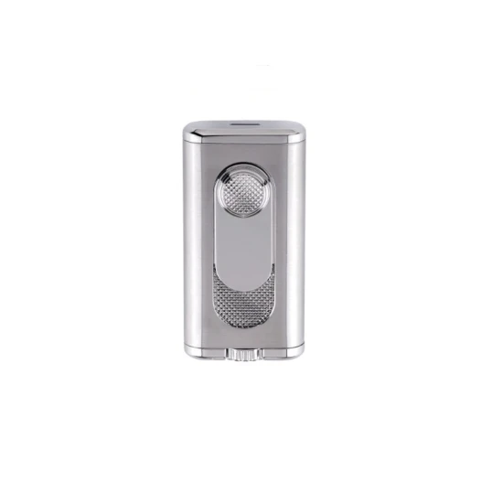 Xikar Verano Flat Flame Silver dupla szúrólángos szivargyújtó - ezüst - Verano Flat Flame