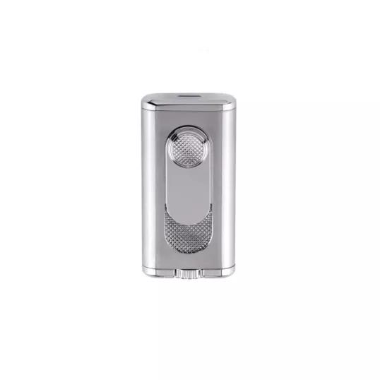 Xikar Verano Flat Flame Silver dupla szúrólángos szivargyújtó - ezüst