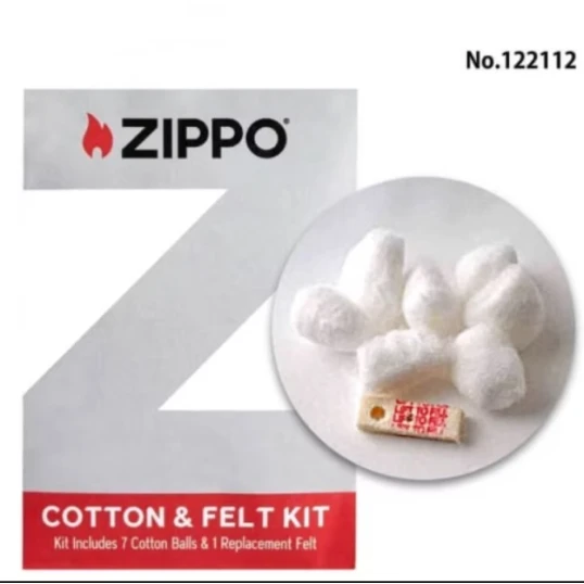 Zippo vatta- és filcbetét készlet benzines öngyújtóhoz