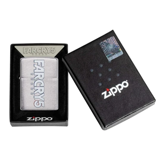 Zippo króm benzines öngyújtó – Far Cry 5 hivatalos mintával