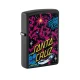Zippo matt fekete benzines öngyújtó – Santa Cruz Cosmic grafikával