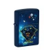 Zippo matt mély sötétkék (Navy Matte) benzines öngyújtó – Santa Cruz Space Dot Párduc mintával - Benzines öngyújtók