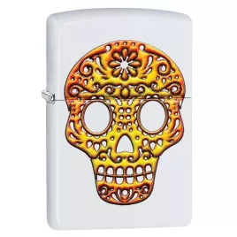 Zippo benzines öngyújtó – díszes sugar skull koponya mintával