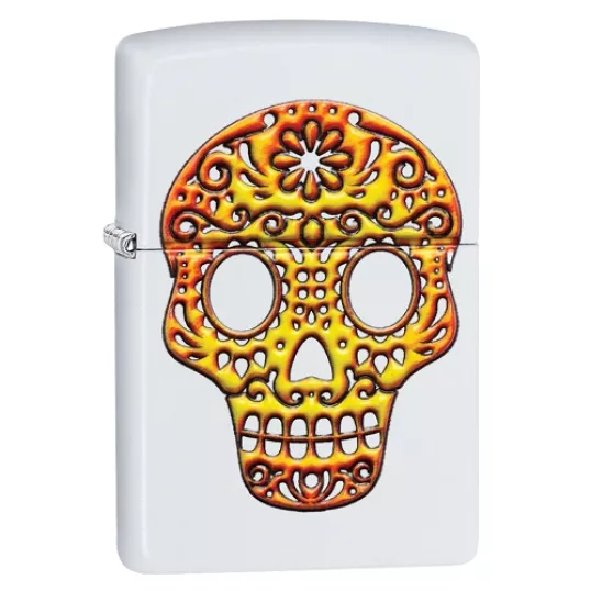 Zippo benzines öngyújtó – díszes sugar skull koponya mintával
