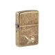 Zippo Pipe Club 1932 Antique Brass pipaöngyújtó – antik sárgaréz, gravírozott mintával