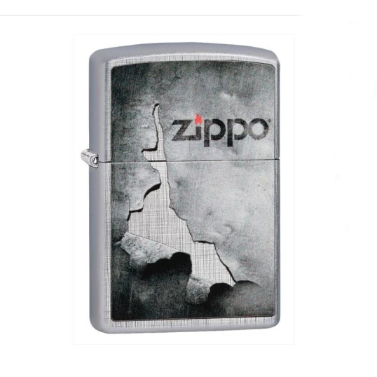 Benzines Zippo öngyújtó  -  Hámozott fém - Benzines öngyújtók