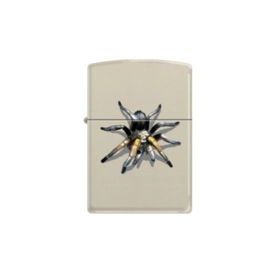 Zippo Tarantula benzines öngyújtó – krémszínű matt, Barrett Smythe pók motívummal - Benzines vihar öngyújtók