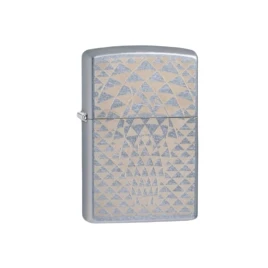 Zippo Spring Special Geometric Shapes benzines öngyújtó – Street Chrome, geometrikus koponyamintával