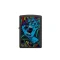 Zippo Santa Cruz Screaming Hand Black Light benzines öngyújtó – matt fekete, UV-fényben világító grafikával