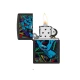 Zippo Santa Cruz Screaming Hand Black Light benzines öngyújtó – matt fekete, UV-fényben világító grafikával - Benzines vihar öngyújtók