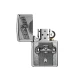 Zippo Born to Ride szálcsiszolt króm benzines öngyújtó – 3D hatású gördeszka mintával